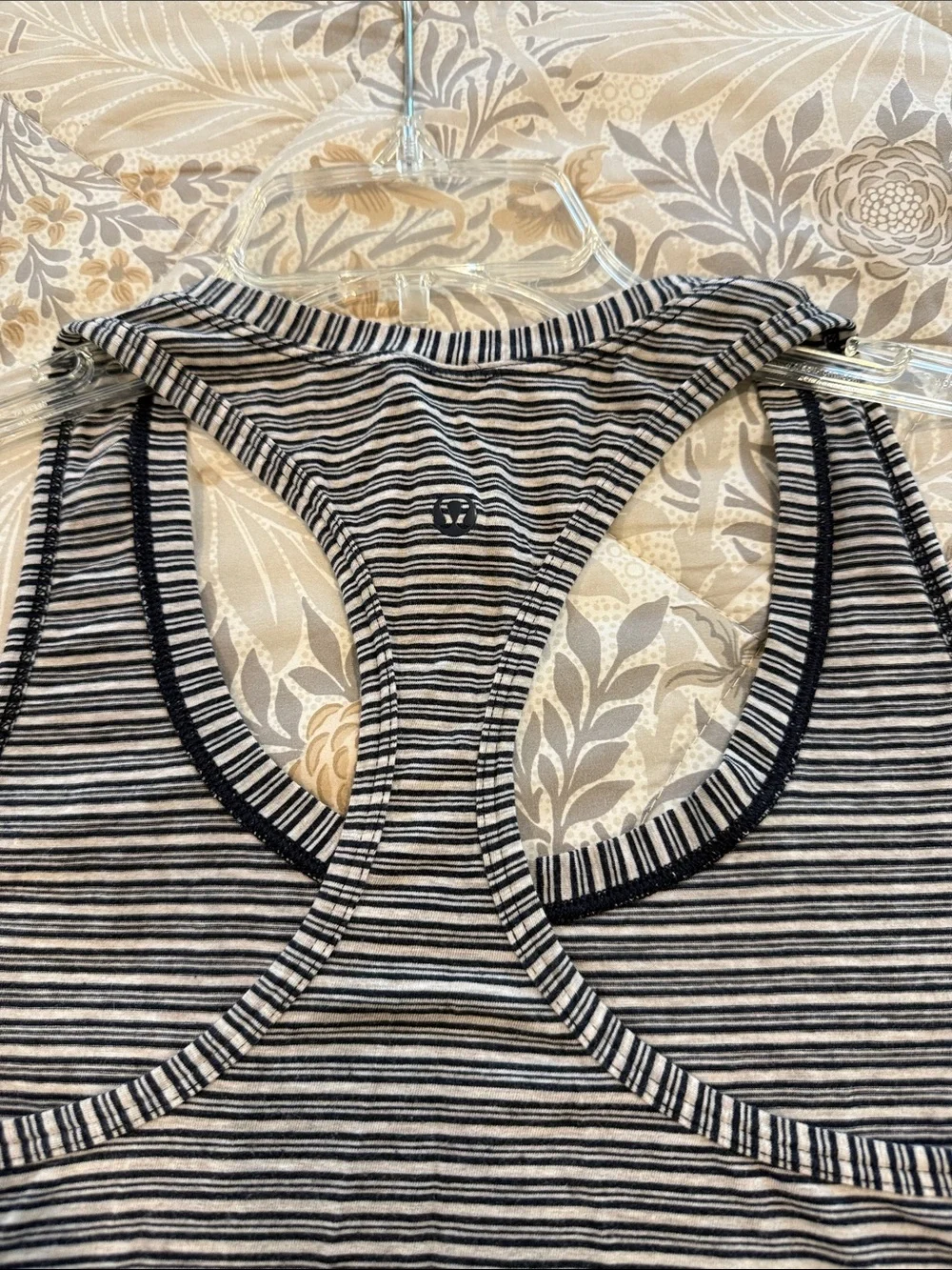 lululemon athletica Striped Racerback Tank - Black & White